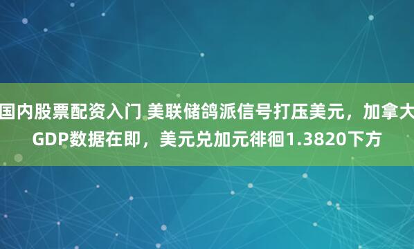 国内股票配资入门 美联储鸽派信号打压美元，加拿大GDP数据在即，美元兑加元徘徊1.3820下方